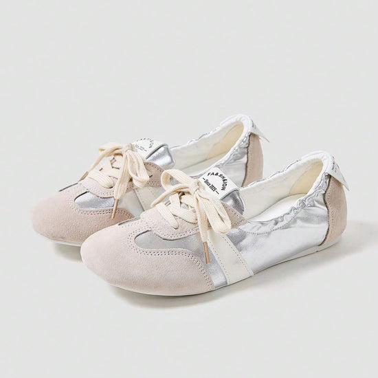 Maskert Ballet Style Lace-up Slip-On Shoes - MASKERT - Citrus Yellow / 36