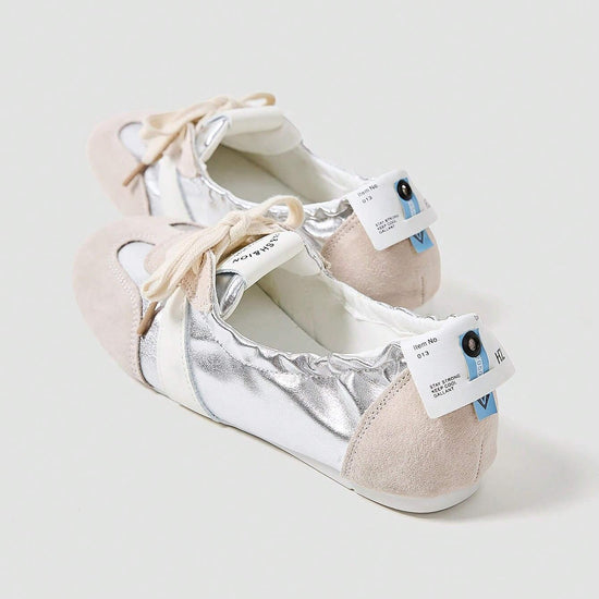 Maskert Ballet Style Lace-up Slip-On Shoes - MASKERT - Citrus Yellow / 36