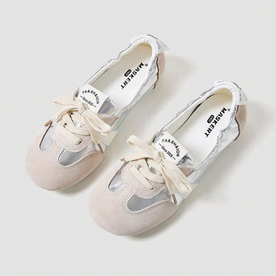 Maskert Ballet Style Lace-up Slip-On Shoes - MASKERT - Citrus Yellow / 36