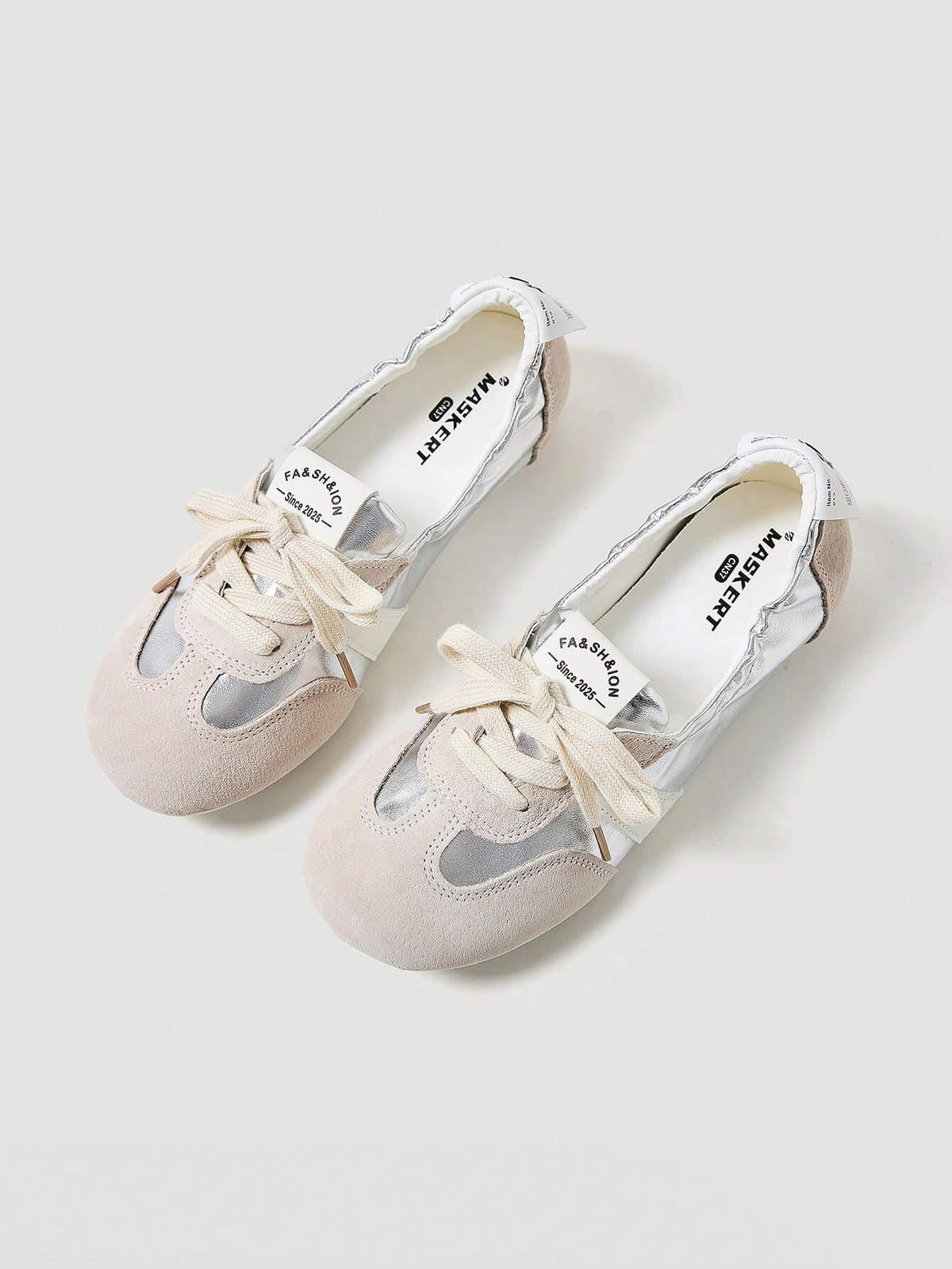 Maskert Ballet Style Lace-up Slip-On Shoes - MASKERT - Citrus Yellow / 36