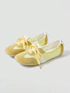 Maskert Ballet Style Lace-up Slip-On Shoes - MASKERT - Citrus Yellow / 36