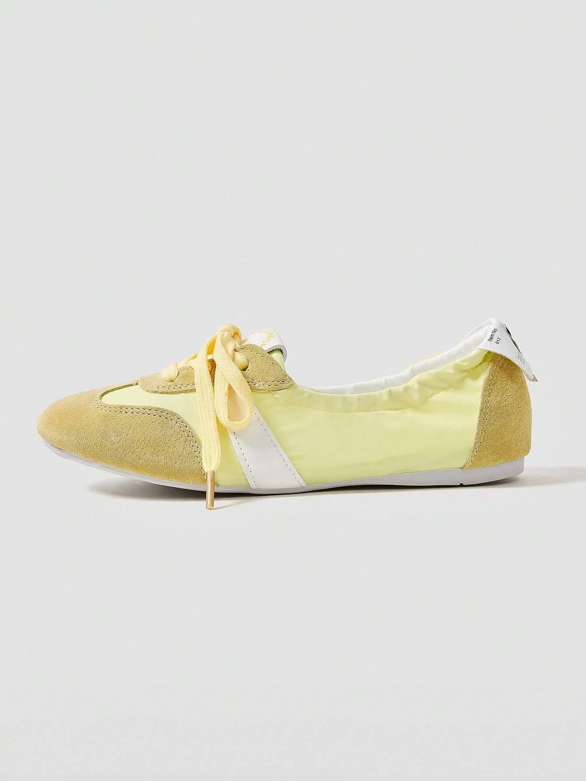 Maskert Ballet Style Lace-up Slip-On Shoes - MASKERT - Citrus Yellow / 36